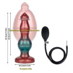 Plug Anal Inflável de Silicone com Pêra de Bombeamento Expansor Escalonado - Imagem 8