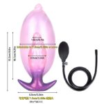 Plug Anal Inflável de Silicone com Pêra de Bombeamento Expansor Anatomico - Imagem 6
