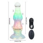 Plug Anal Alien Vibratório Fluorescente com Controle Remoto Avançado - Imagem 10