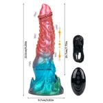 Plug Anal Alien Vai e Vem com Aquecimento Térmico e Controle Remoto - Imagem 8