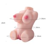 Masturbador Mini Torso Realista CyberSkin com Vagina Ânus e Seios Portátil - Imagem 8