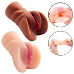 Masturbador vagina realística CyberSkin com canal texturizado longo 19,5cm 10cm TPE aveludado orifício apertadinho